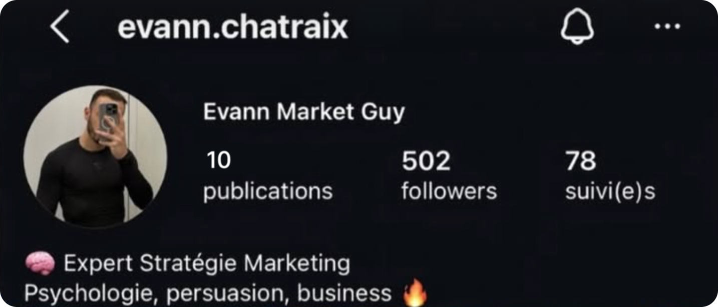 Evann Chatraix avant